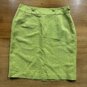 💚 Shimron Young Lime Textured Skirt – Size 10